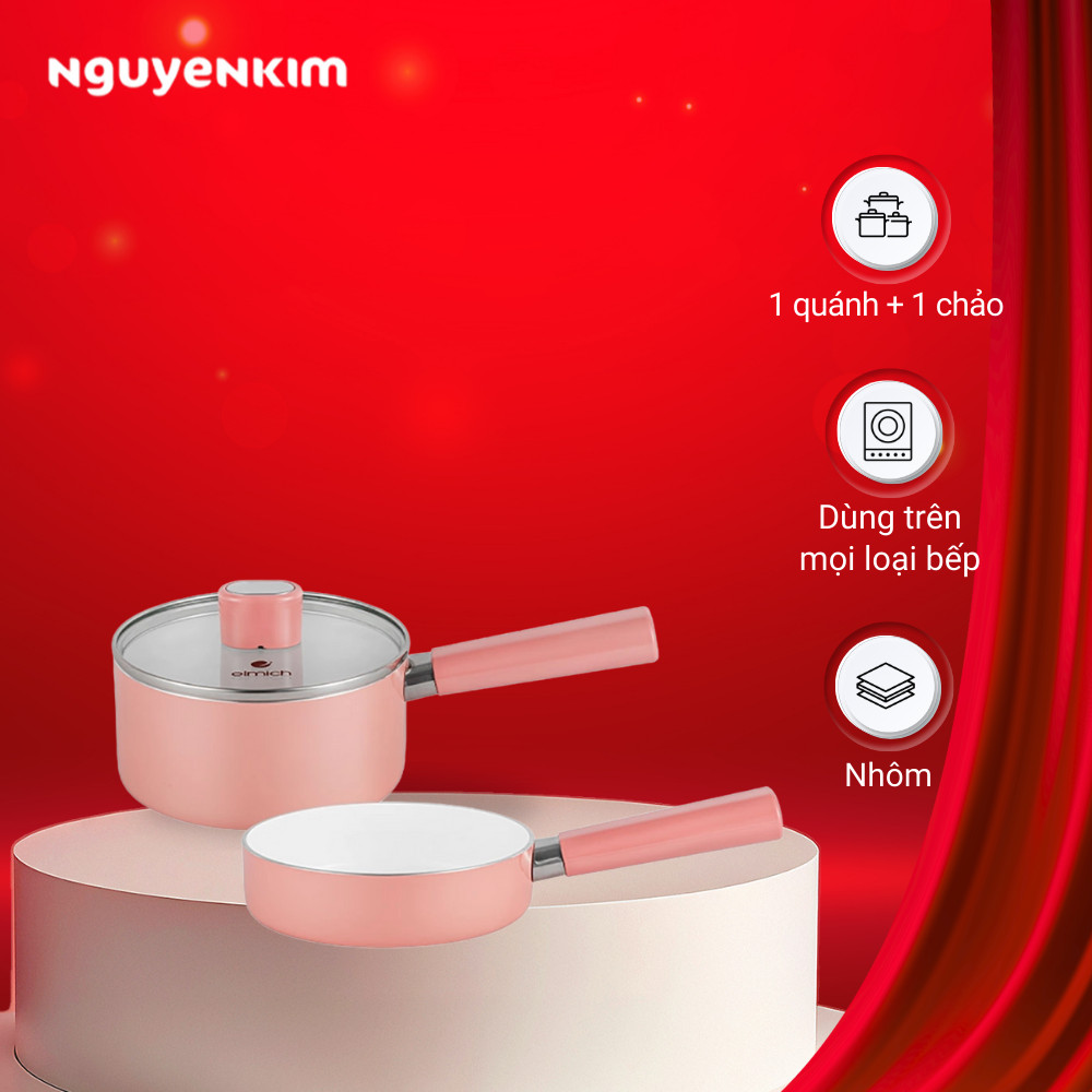 Bộ nồi chảo chống dính Elmich Baby EL-1169AP