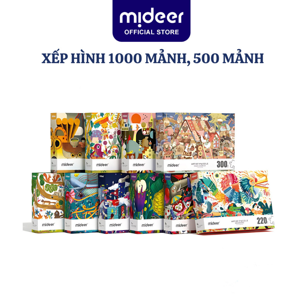 Xếp Hình 1000 Mảnh, 500 Mảnh Bộ Ghép Hình Mideer Artist Puzzle 1000 Pcs