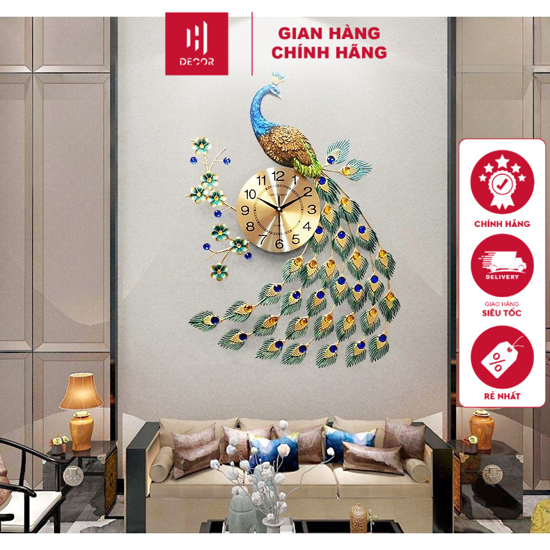 Đồng Hồ Treo Tường Trang Trí Công Phượng Mã 916 – Thiết Kế Sang Trọng, Tinh Tế, Chất Lượng Cao Cấp -
