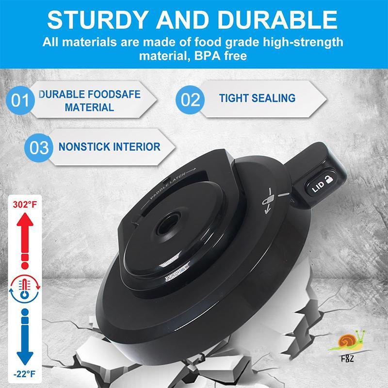 Nắp Bát Ngoài F & Z Cho Máy Làm Kem Ninja NC301, Nắp Thay Thế Ninja Creami Có Thể Tái Sử Dụng Mới