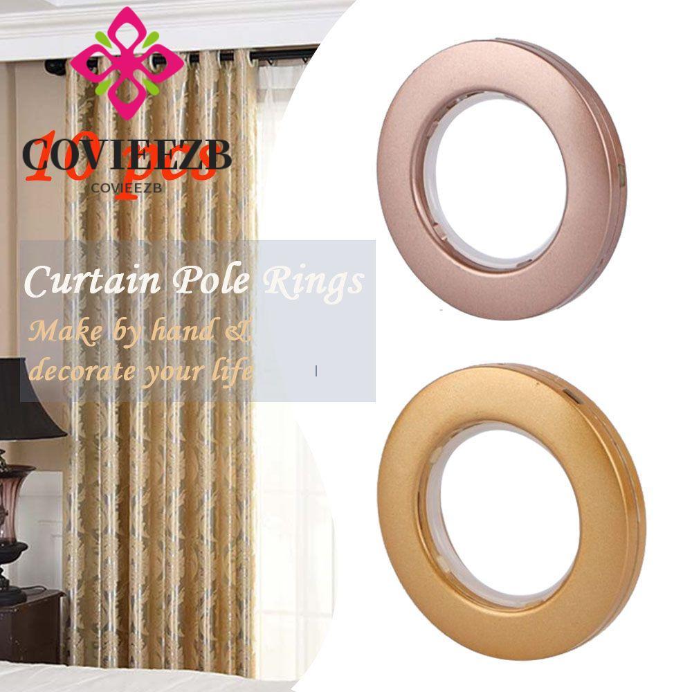 COVIEEZB Rèm Nhẫn Nanomet 9 Màu Rèm Phụ Kiện Vòng Khóa Lỗ Tròn Vòng Tròn La Mã