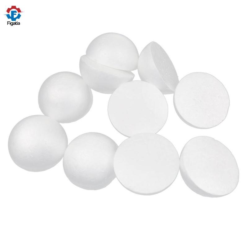 Gói 10 quả bóng xốp Polystyrene thủ công mô hình màu trắng Quả cầu 100mm Bóng dự tiệc100mm