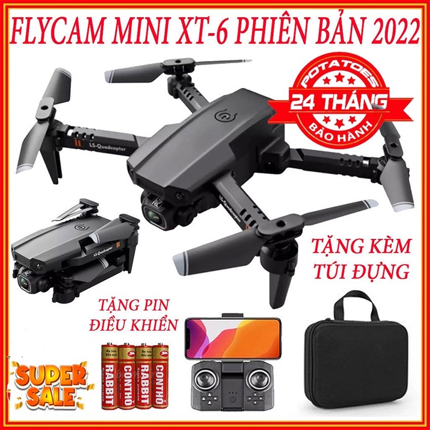 Flycam mini XT6 giá rẻ, Flycam mini, máy bay điều khiển từ xa có camera, flycam cao cấp, máy bay khô