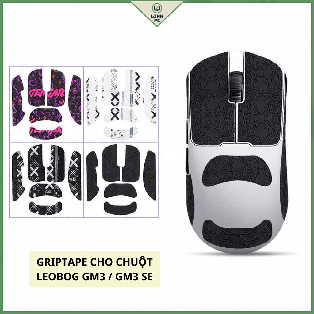 Miếng Dán Chống trượt | Grip Tape Chống Trượt Cho Chuột Leobog GM3 / GM3 SE - Skin Chuột