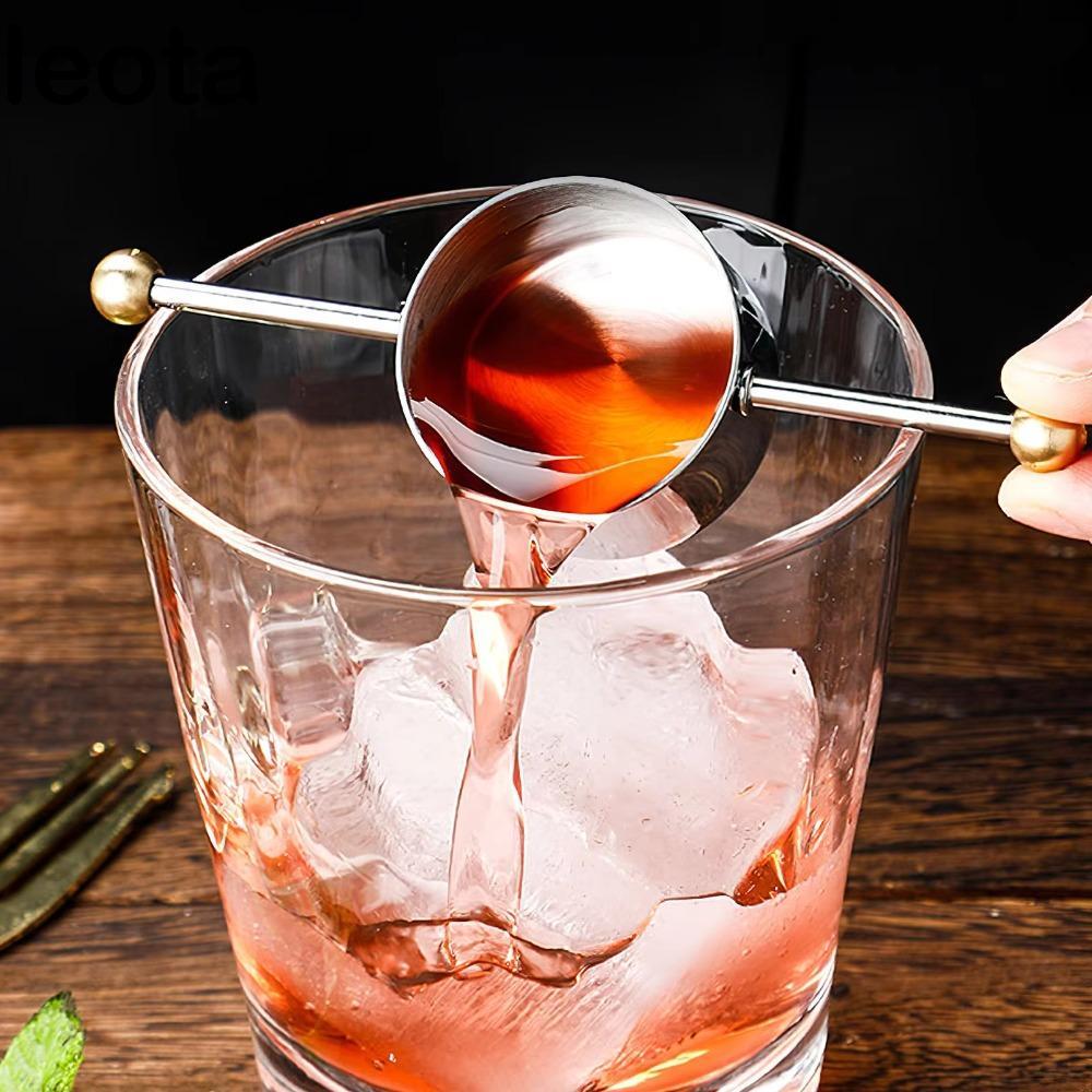 LEOTA Cocktail Jigger, Cốc đo thanh dài bằng thép không gỉ, Thiết kế hạt đôi phù hợp 30ml Dụng cụ đo