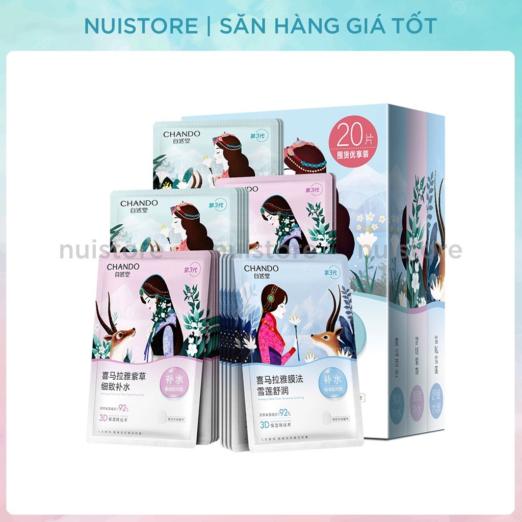 [ Hàng có sẵn ] Mặt nạ Chando tách set mask đá băng cao cấp