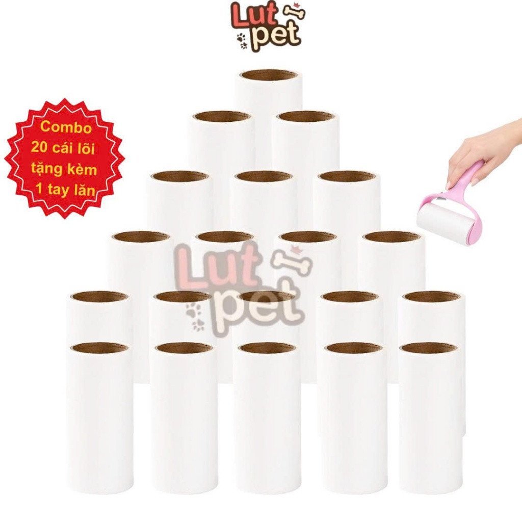 Combo 20 Con Lăn Bụi, Con Lăn Tóc Cho Chó Mèo - Lutpet