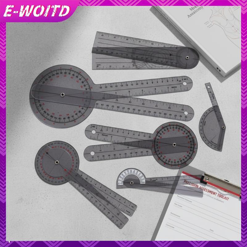 E-WOITD Y Tế Goniometer Góc Cột Sống 360 Độ Thước Đo Cột Sống Goniometer Vật Lý Trị Liệu Góc Thước Đ