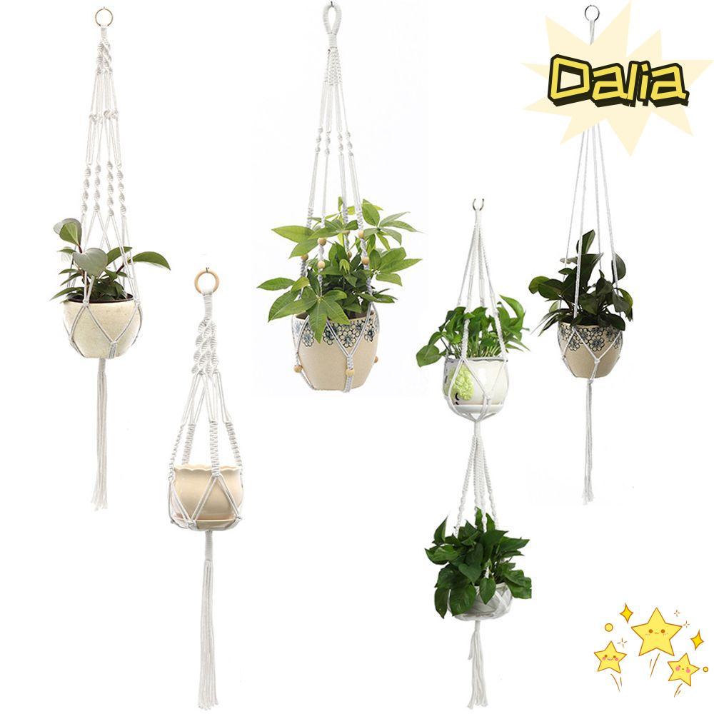 Giỏ treo DALIA Nút chai hoa Macrame Cotton