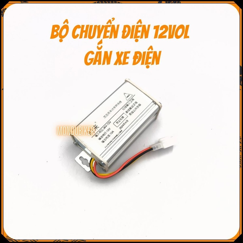 Bộ đổi nguồn/ hạ áp Xe điện 12V /10A, Đổi nguồn Xe điện 36v/72v xuống 12v /10A