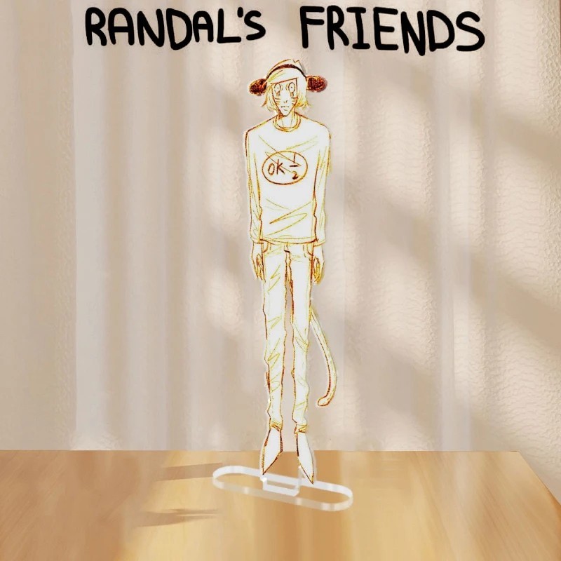 Standee Randals Friends mô hình RANFREN Anime mica acrylic trang trí bàn học phụ kiện quà tặng fan a