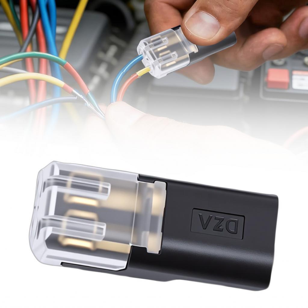 Pipiph 30 Chiếc Dây Đôi Cắm Đầu Nối 2 Pin Nhanh Cho Dây 0.78-1.32mm2 18-16AWG