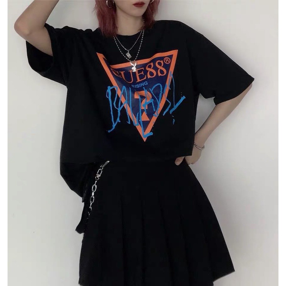 Áo thun ngắn tay Guess x 88rising in logo mới, phù hợp nam và nữ