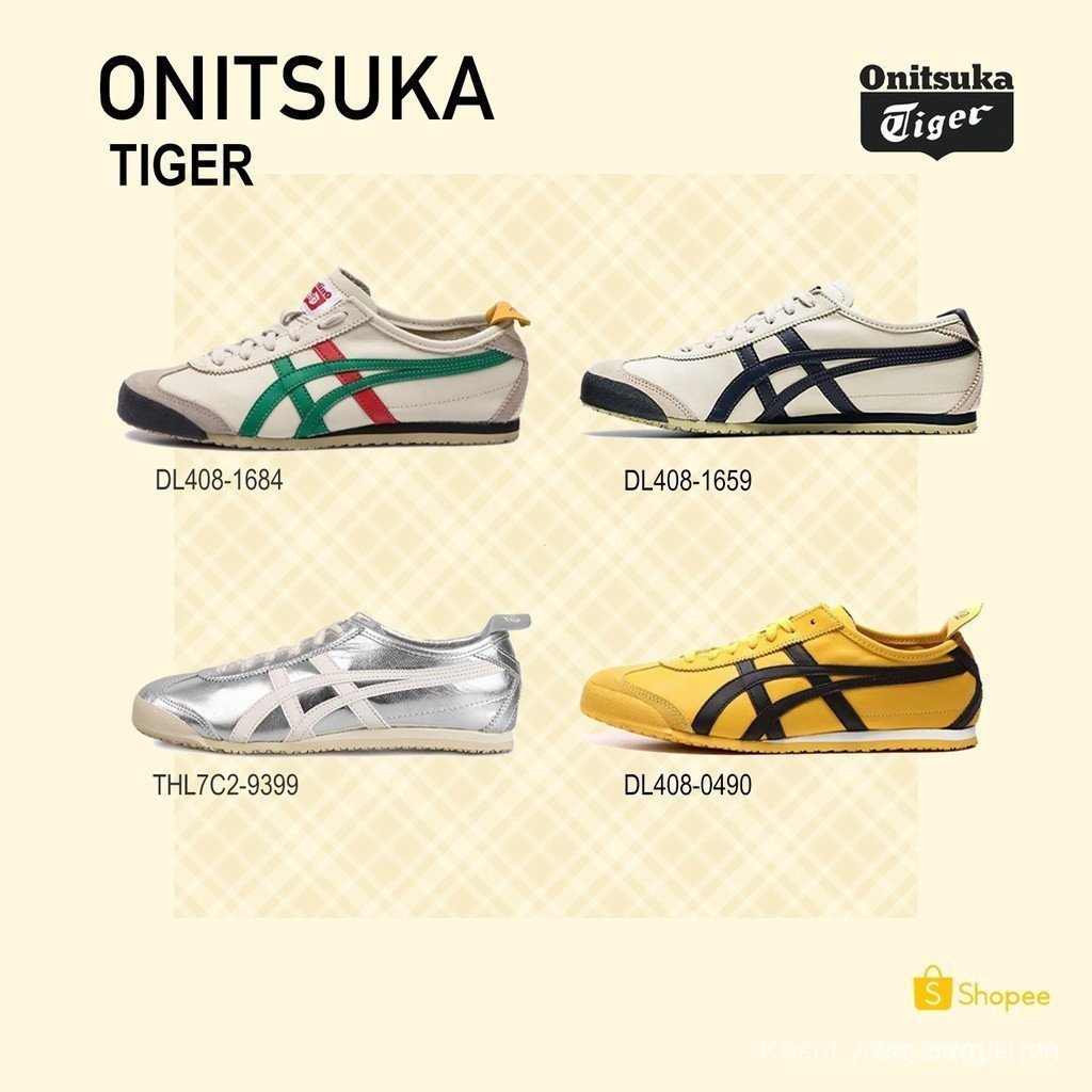 Giày vải NHQB Onitsuka Tiger Mexico 66 - Model DL408-1684 & DL408-1659 HDQZ