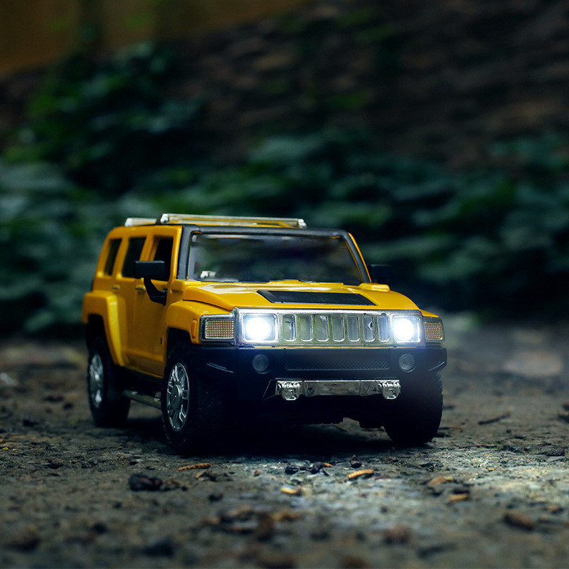 [Mẫu xe] Caipo 1: 24 Hummer H3 Hợp Kim Xe Mô Hình Âm Thanh Đèn Địa Hình Mô Phỏng Xe Kim Loại Đế Xe Đ