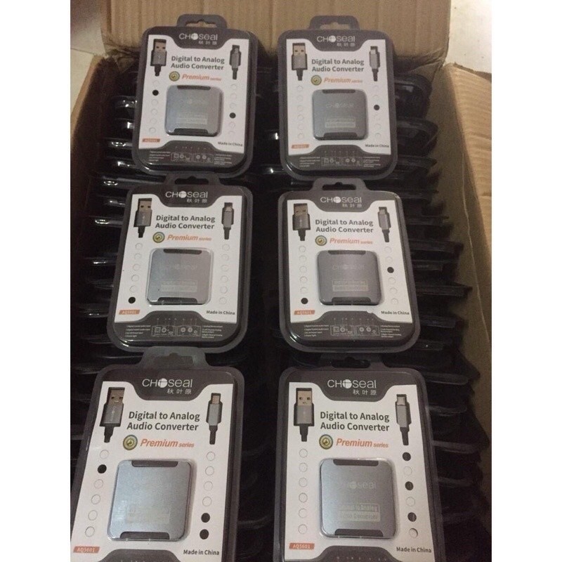 Bộ chuyển đổi âm thanh Choseal AQ5610 - Hàng Chính Hãng - tặng kèm dây quang học - audio chính hãng
