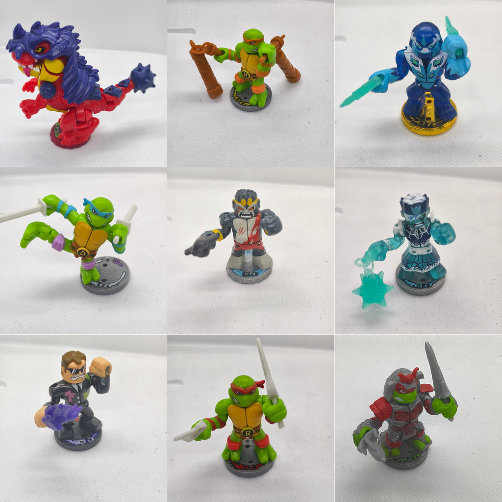 Sáu-Bobo Hàng Số Lượng Lớn Akedo Arcade Ultimate Arena Biến Hình Anh Hùng Búp Bê Trận Đồ Trang Trí