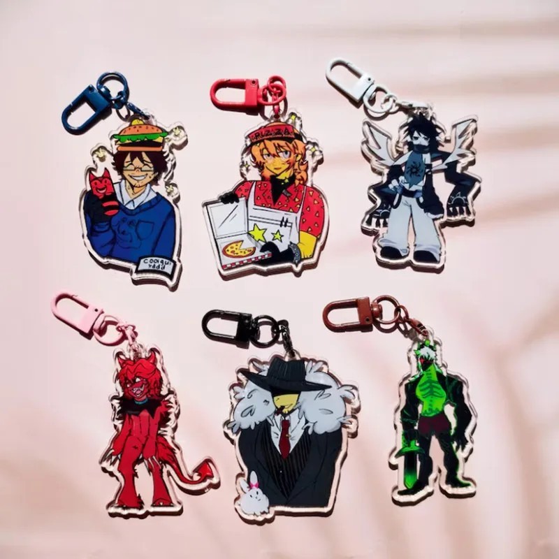 Móc khóa Forsaken Roblox Acrylic 1x1x1x1 C00lkidd Mafioso Elliot Two Time mô hình nhân vật game tran