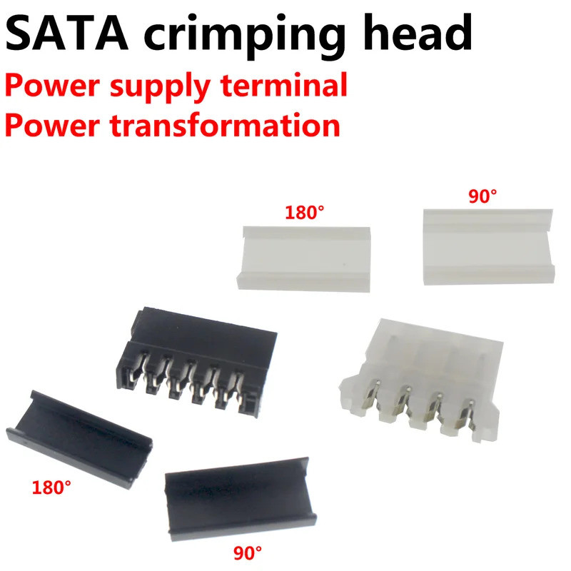 10 chiếc Black IDE HDD sata Đầu nối nguồn đâm thủng lõi đồng cho đĩa cứng trong kho chip