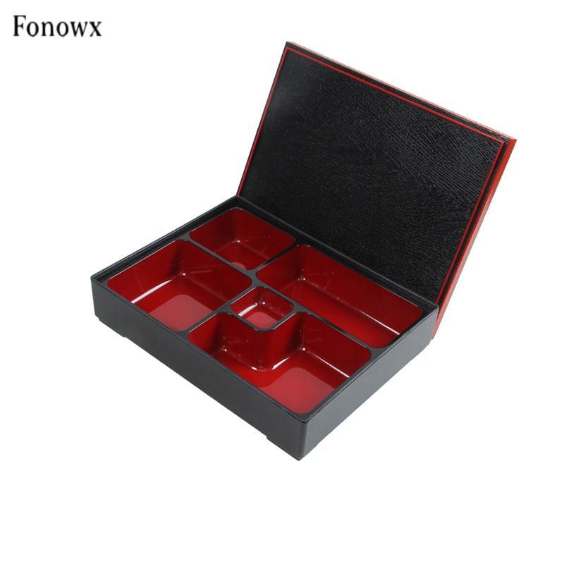 Hộp Bento Nhật Bản 5 Ngăn Hộp Bento Bữa Trưa Hộp Bento Truyền Thống Cho Doanh Nhân Sushi, Cơm, Sốt D