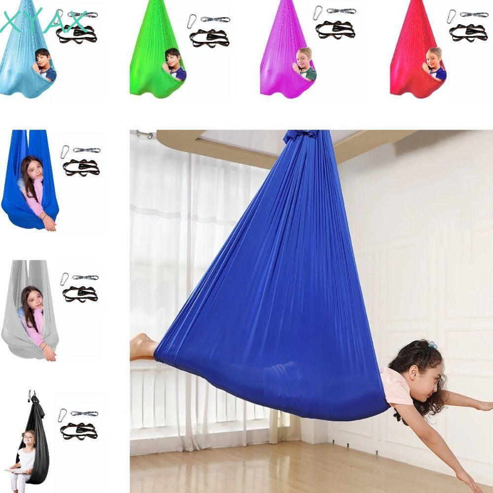XYAX Trẻ Em Võng Trên Không, Đồ Dùng Pilates Nhiều Màu Dụng Cụ Tập Yoga, Cảm Giác Cuddle Up Co Giãn 