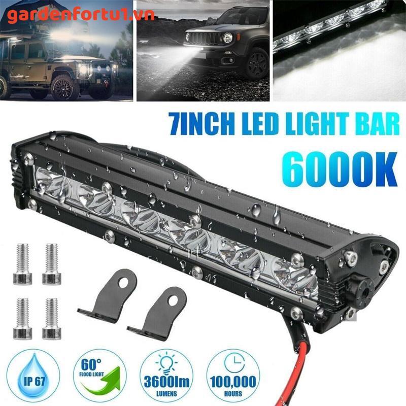 GAR 18W Thanh Đèn Làm Việc Đèn LED 12V Chống Thấm Nước Cho IP67 Tru Lái Xe Địa Hình Thuyền Xe Máy Ké
