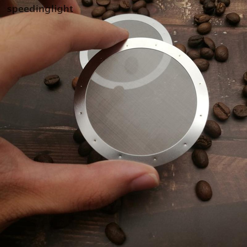[SPGH] 2 Bộ Lọc Máy Pha Cà Phê Aeropress Đĩa Thép Không Gỉ Kim Loại Siêu Lọc Cho Máy Pha Cà Phê Aero