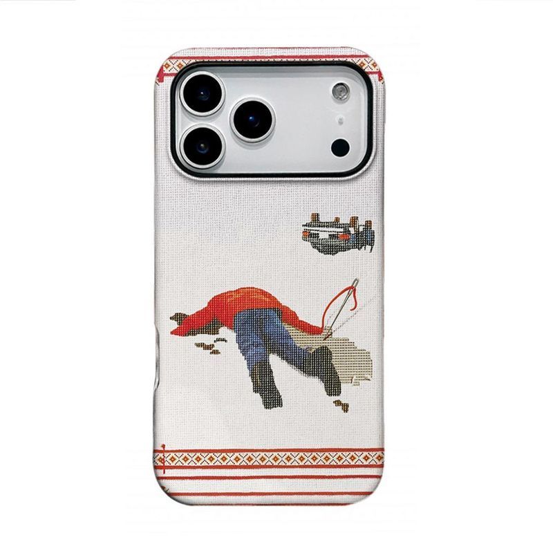 YIJS Phim 2 Trong 1 Trừu Tượng Vỏ Cứng Thích Hợp Cho IPhone On-site 17 AIR 11 7 8 14 15 16 PLUS 12 P