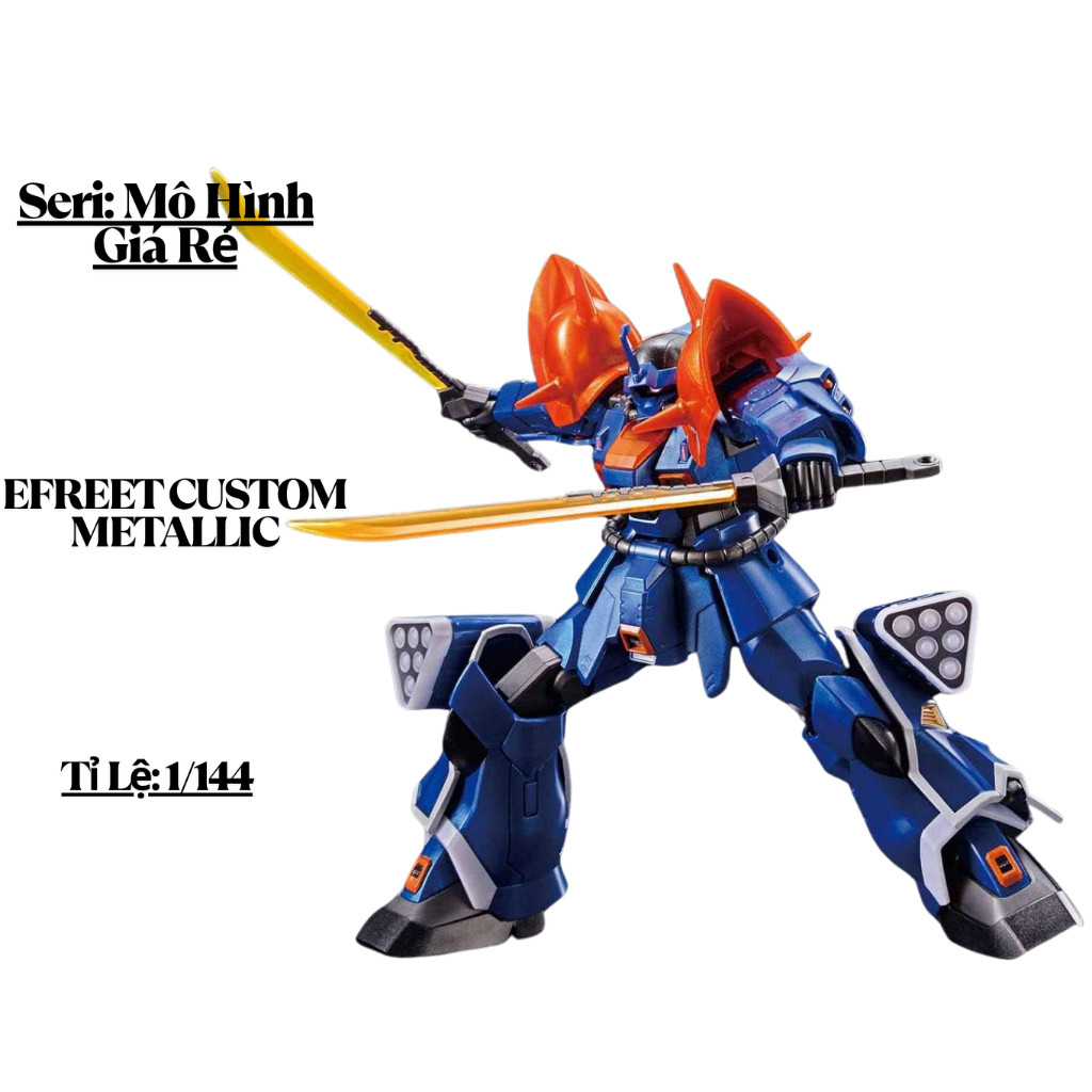 X-Mô Hình Lắp Ráp HG 1/144 THE BASE LIMITED EFREET CUSTOM  Bản Nhựa Thường Kèm Decal Nước BL  56744 