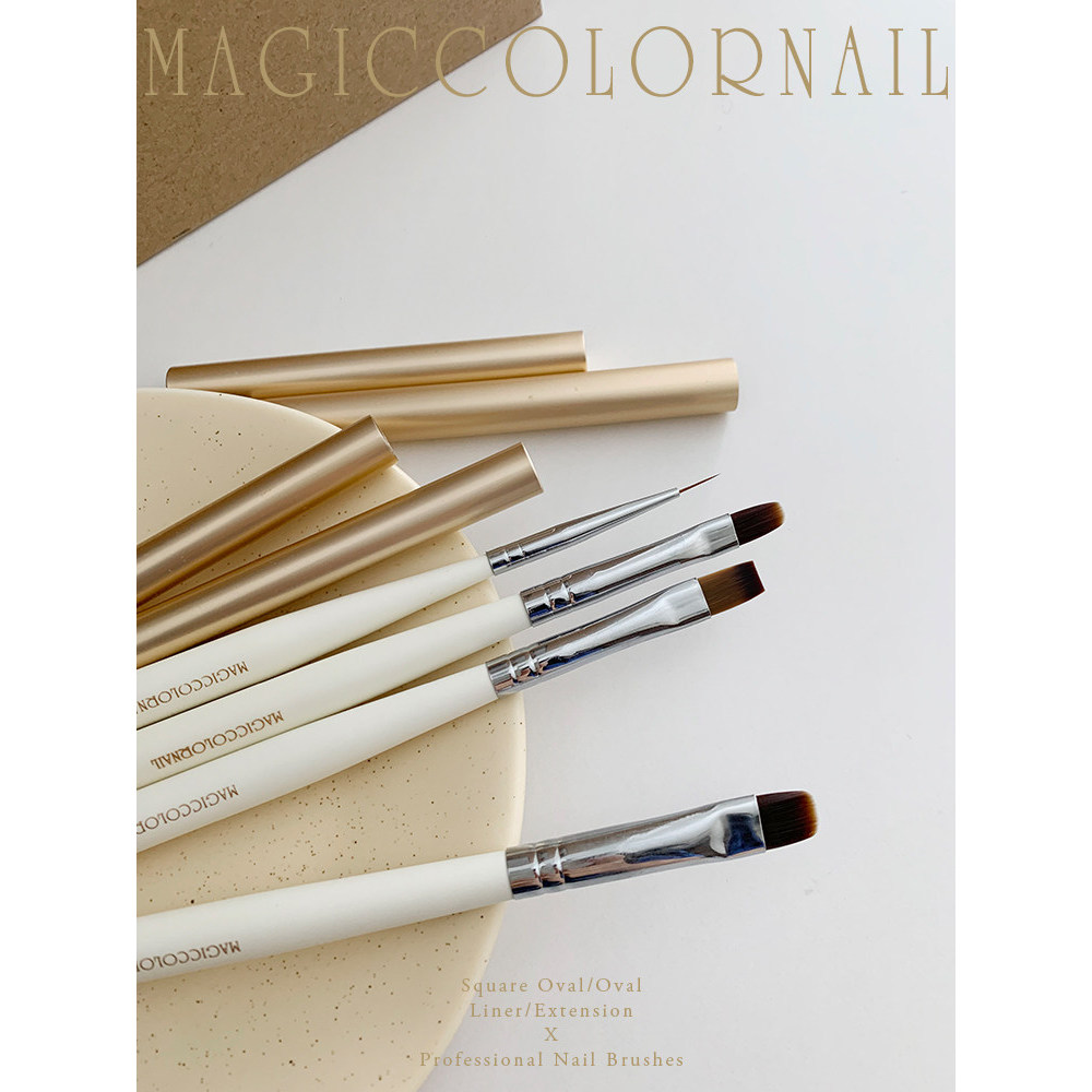 MC Mocha Nail Nail Nail Nail Brush Set Bút vẽ nâng cao Tranh màu Gradient Nối dài Phototherapy Pen F