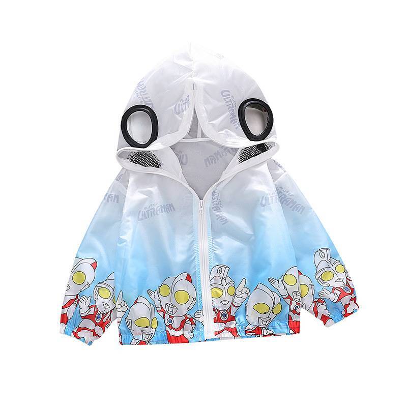 Classic Ultraman Boy's Sun Protection Clothing Thin Coat New Internet Celebrity Child Baby Air Condi