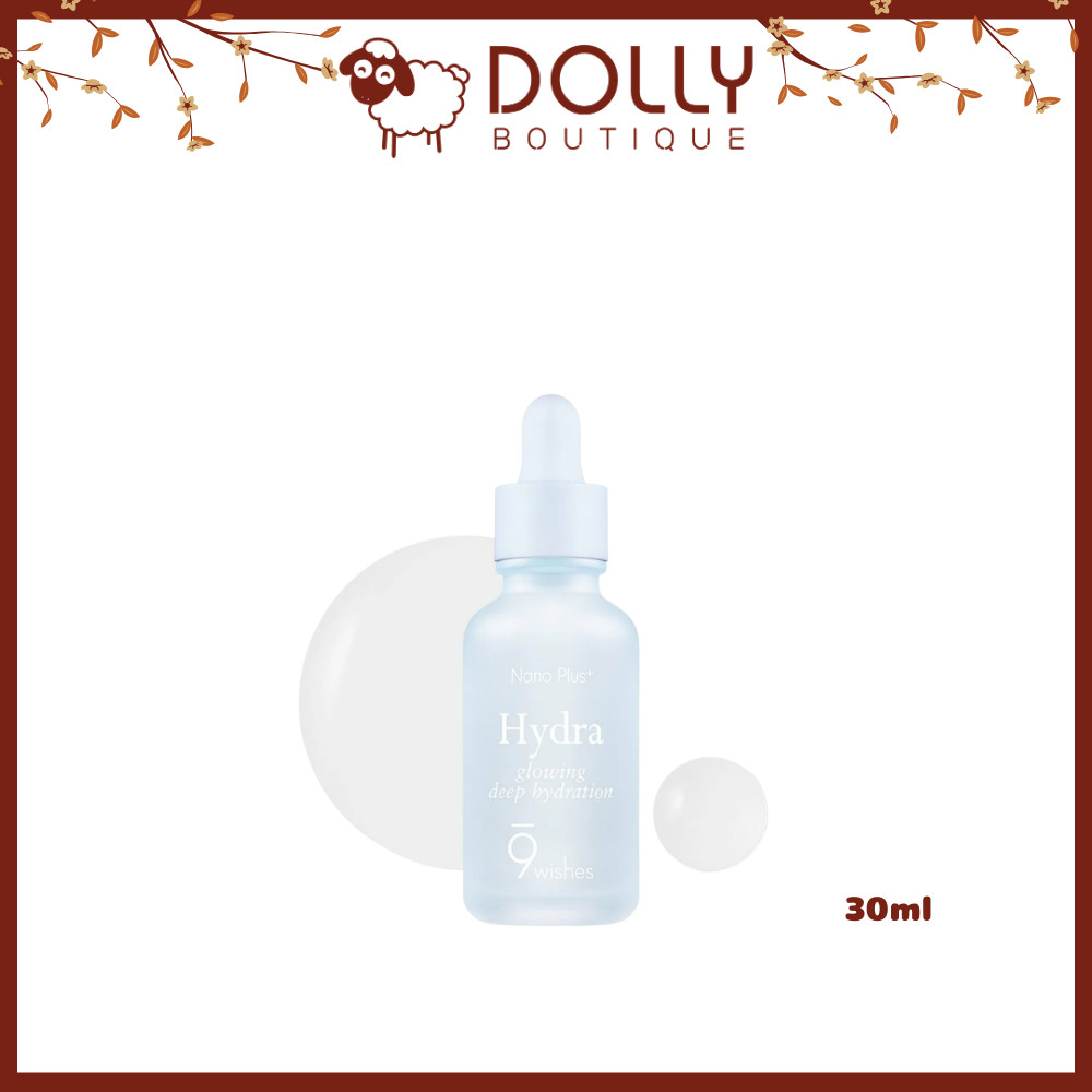 Tinh Chất 9Wishes Hydra Ampule Nano Plus+ Glowing Deep Hydration 30ml