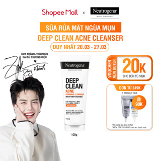 Sữa Rửa Mặt Neutrogena® Sạch Sâu Ngừa Mụn - Deep Clean Acne Foaming Cleanser (100g)