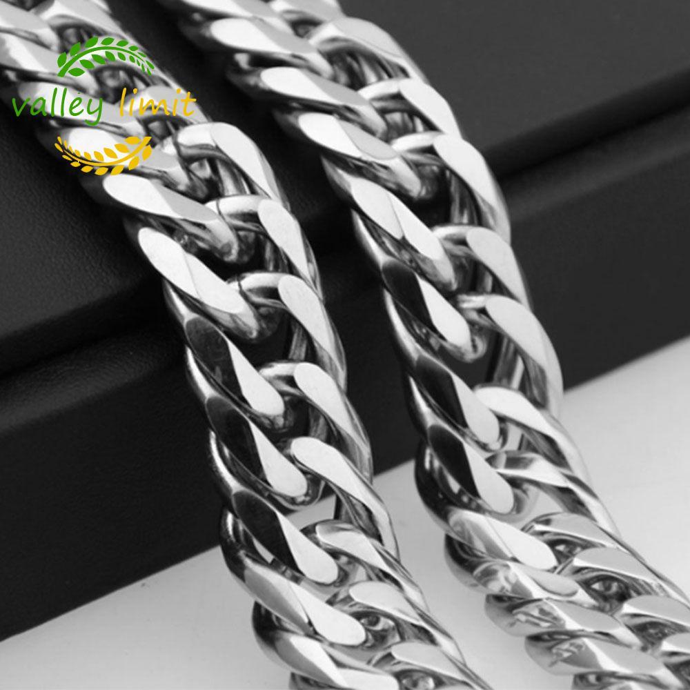 valley limit VALLEY LIMIT Vòng cổ Thép Punk Curb Thép không gỉ Nam giới