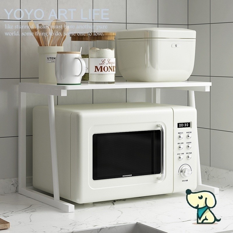 G GG Home DC1 NS1 Nhà Bếp Lò Vi Sóng Kệ Bảo Quản Lò Nướng Kệ Để Bàn Hai Lớp Xả Nồi Cơm Điện Lớp