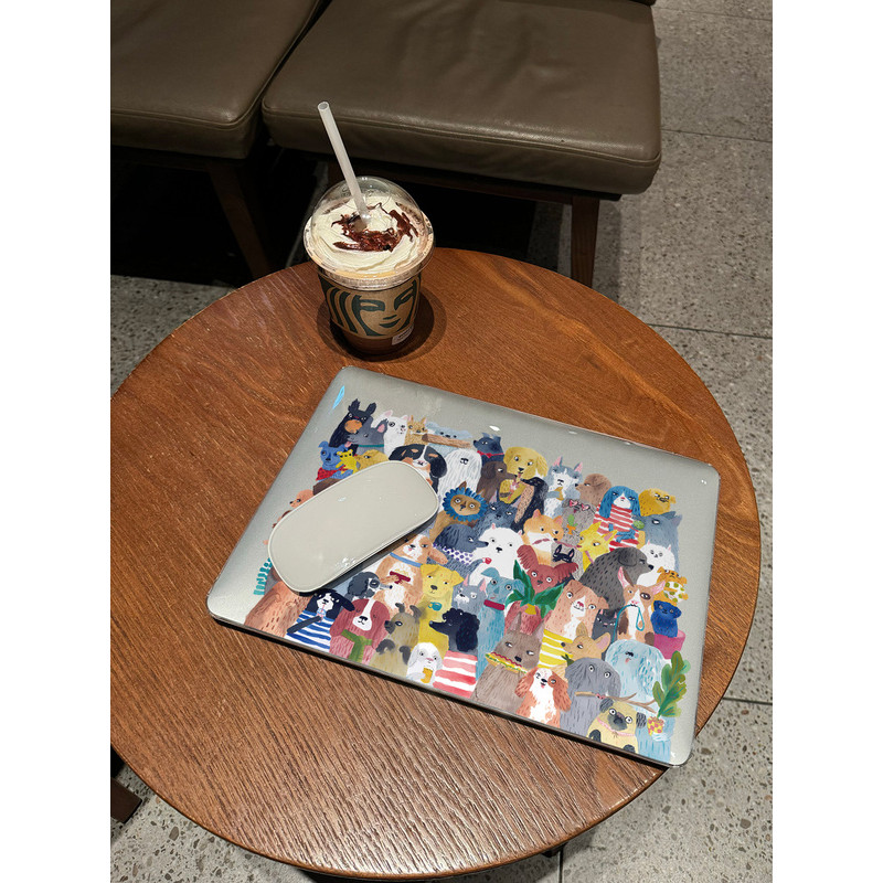 [Ảnh thú cưng dễ thương] Vỏ bảo vệ máy tính xách tay MacBook / Vỏ bảo vệ máy tính Vỏ PC tản nhiệt ch