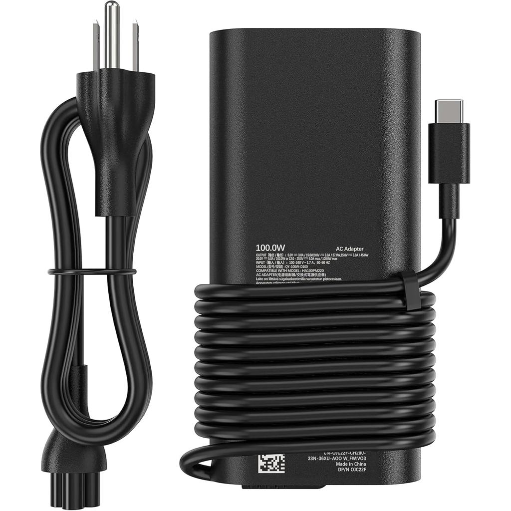 Sạc Laptop USB-C 100W Tương Thích Với Dell Precision 5680 3580 3581 Latitude 5340 7640 7340 5440 554