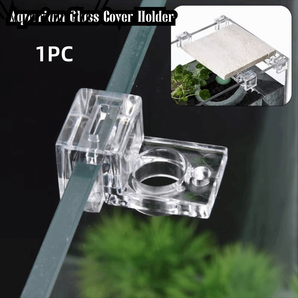 CARNATIO 1PC Giá đỡ kính bể cá, Độ dày tường trong suốt Nắp bể cá Nắp hỗ trợ, Acrylic 4.5 / 5 / 5.5 
