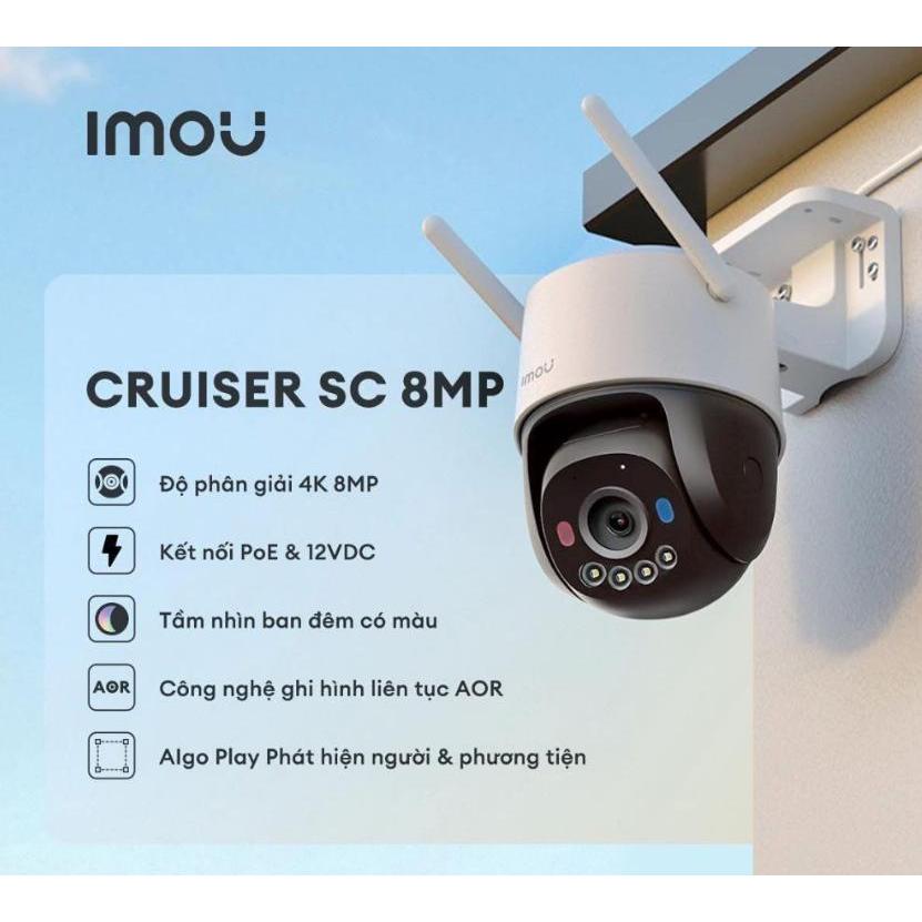 [Siêu Sale] [Chính hãng] Camera Wifi PT Cruiser SC 8MP IMOU IPC-K7FP-8V0N
