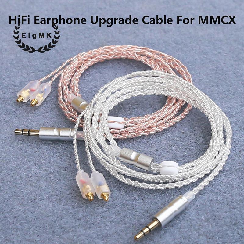 [ElgMK] Cáp nâng cấp tai nghe HiFi MMCX 3.5mm 1.2m Cáp lõi mạ bạc cho Sennheiser IE200 / IE300 / IE6