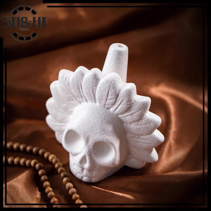 【 SD & HI 】 Oril Aztec Death Còi To La hét Aztec Death Whistle Mới lạ Còi xương Đồ dùng dự tiệc Hall