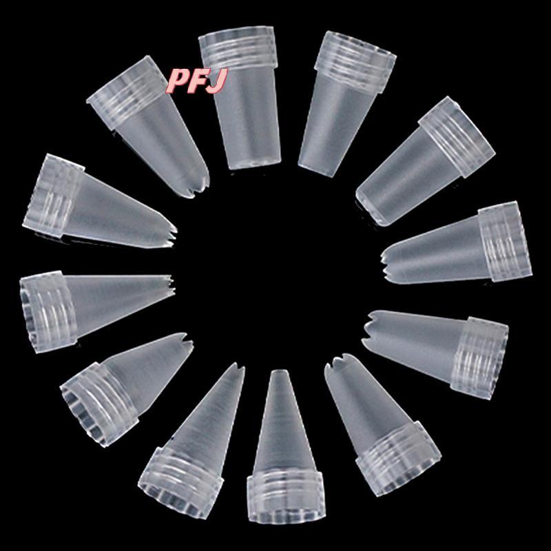 PFJ 12 Cái / bộ Nhựa Đóng Băng Kem Bánh Kẹo Vòi Phun Đầu Bánh Trang Trí Dụng Cụ Louislifestar