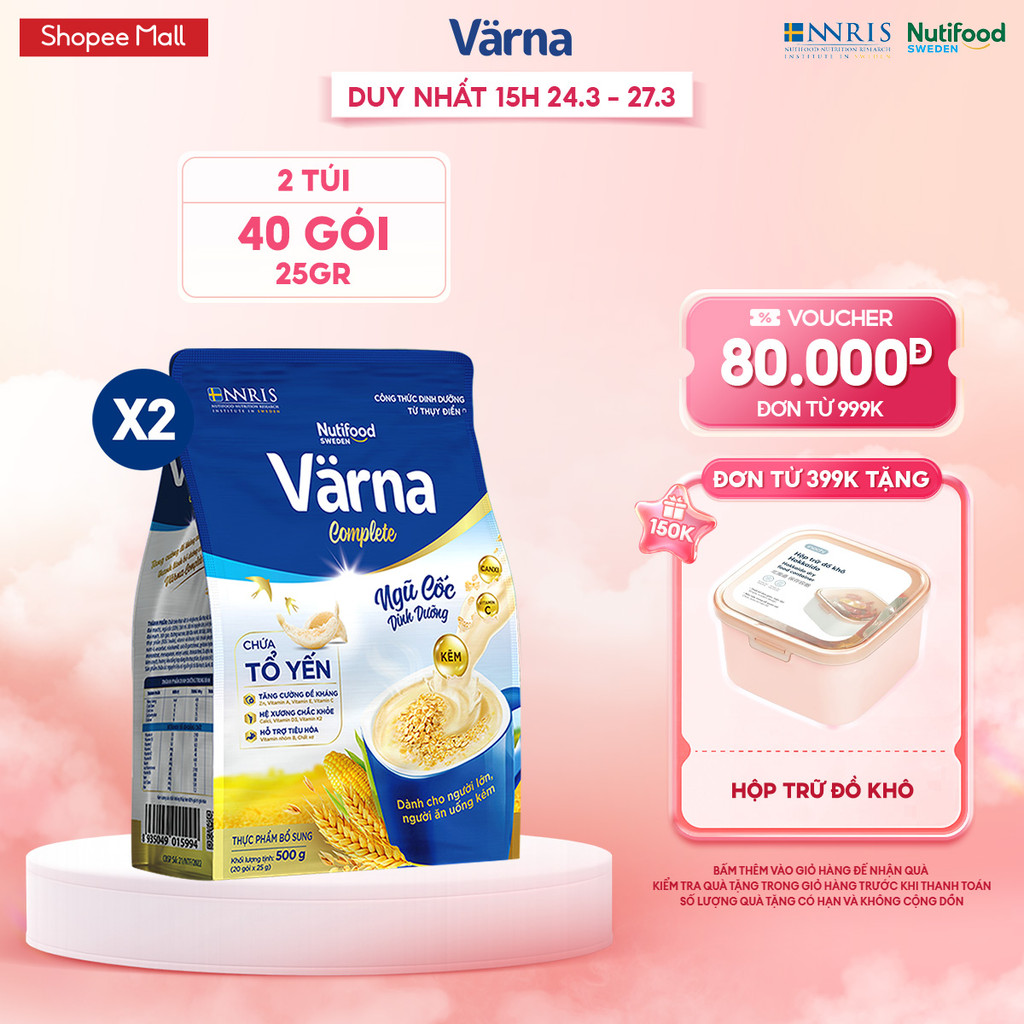 Combo 2 Túi ngũ cốc dinh dưỡng Varna Complete