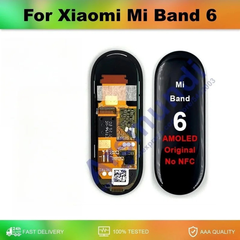 AMOLED chính hãng cho Xiaomi Mi Band 6 Màn hình LCD Bộ số hóa màn hình cảm ứng cho Xiaomi Band 6 Ban