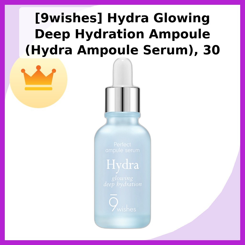 [9wishes] Hydra Glowing Deep Hydrat hóa Ampoule (Hydra Ampoule Serum), 30 mL / Serum Ampoule Hàn Quố