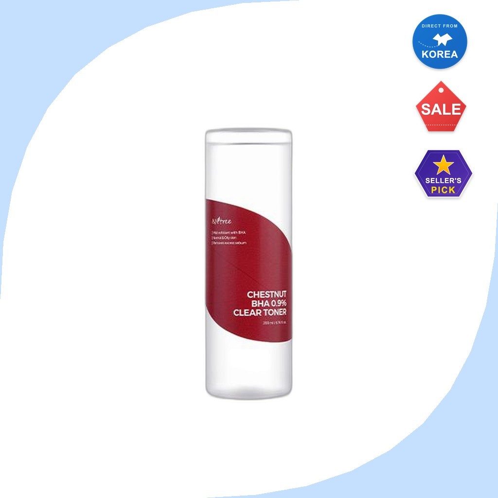 ISNTREE [Istree] Chestnut BHA 0.9% Clear Toner 200ml / Mực Hàn Quốc / Tẩy tế bào chết BHA / Xác thực