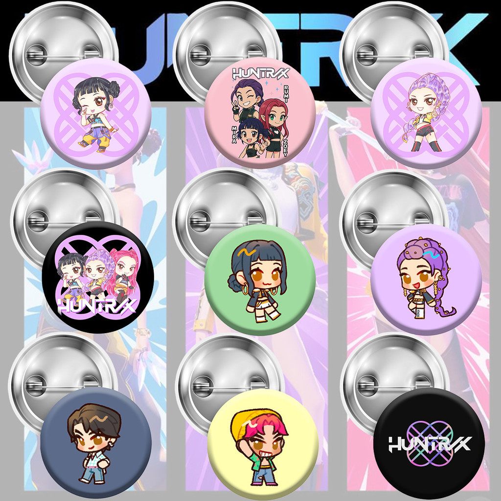 Nhẹ Nhàng Ẩn Năm Tự Chế Huntrix Huntrix Kpop Ngoại Vi Huy Hiệu Thanh Hawk SRDS Huy Hiệu Trâm Cài 3.2