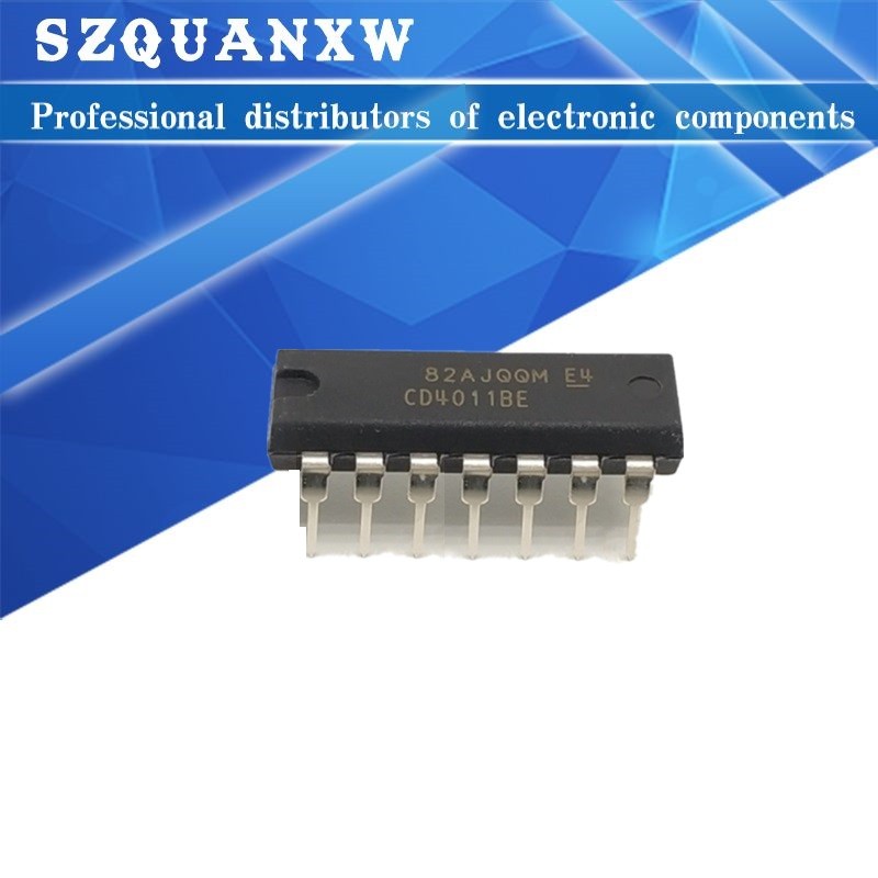 10 Chiếc CD4011BE DIP14 CD4011 DIP 4011BE DIP-14 TC4011BP IC Mới Và Nguyên Bản