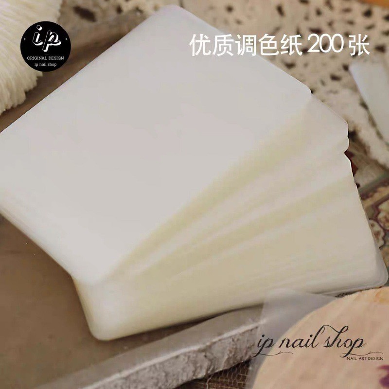 Spot Goods#Japanese-style nail art color chart paper Tear-resistant adhesive paper for mixing glue20