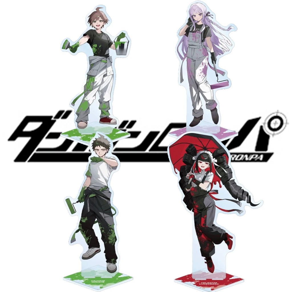 Mô hình Standee Anime Danganronpa Mica Nagito Komaeda Kirigiri Kyouko Byakuya Togami 15cm trang trí 